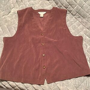Orvis Women's Suede Button Front Vest